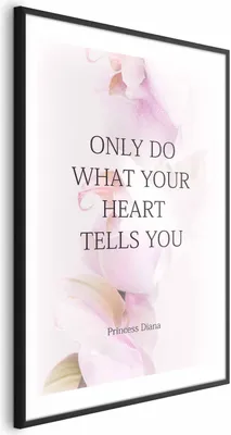 Produktbild von Posterpapier Poster - Do What Your Heart Tells 60x90 cm Text m-A-0851-ao-a