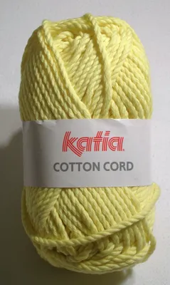 Produktbild von Baumwolle Cord von Katia - GELB (54) - 100 g / ca. 50 m Wolle