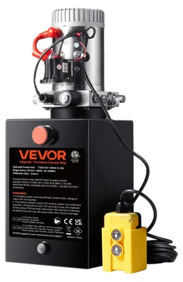 Obrázek produktu pro VEVOR Hydraulické čerpadlo Hydraulic Power Pack 12 V Hydraulic Power Pack 1600 W, jednočinné hydraulické čerpadlo Hydraulic Power Pack, ruční hydraulické čerpadlo 5 Gal Tank, pro výtahy, vysokozdvižné vozíky atd.