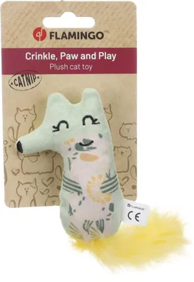 Produktbild von Katzenspielzeug - Grali Fuchs Grün - Grün - 6 x 2,5 x 19 cm - Flamingo