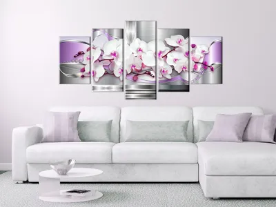 Image de Tableau acoustique Fleurs 200 x 100 cm Tableaux Mousse acoustique Absorbeur acoustique haute performance Isolation acoustique Toile 5 pièces Tableau mural Acoustique intérieure Isolation acoustique 020110-118