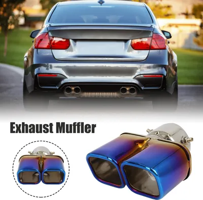 Image de Voiture Échappement  Tuyau Double Pointe Entrée 2.99pouce Sortie 5.75pouce