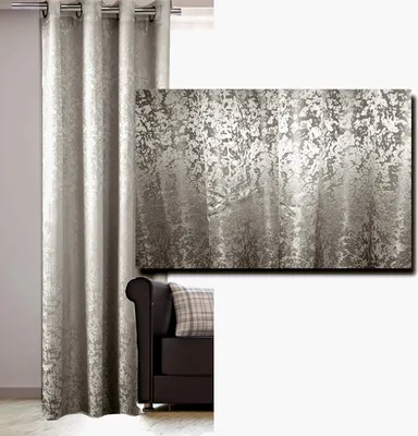 Produktbild von JEMIDI Vorhang blickdicht 140x245cm - Gardine mit Ösen Anbringung - Ösenschal Dekoschal Glanz Optik - 100% Polyester für Wohnzimmer Schlafzimmer
