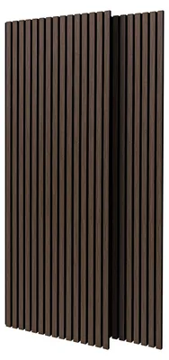 Produktbild von Mozart - 2 Akustikpaneele, Wandpaneele aus Holz 235x60 cm, dunkelbraun