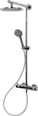 Produktbild von Duschsäule inkl. Thermostat Schulte Classic plus extra-flache Kopfbrause rund chrom D964031 02