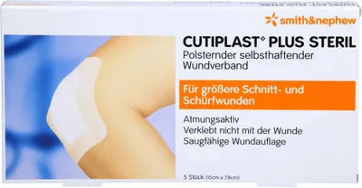Immagine prodotto di Cutiplast 15x7,8cm plus sterile, 5 pz. Medicazioni per ferite