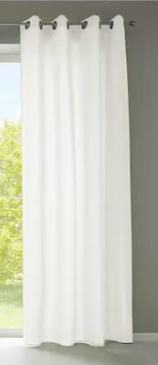 Produktbild von 1er Set Vorhänge Schal Ösen »Berlin« HxB 245x140 cm Creme Blickdicht Microsatin Lichtdurchlässig Uni Matt, 20405N
