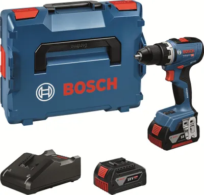 Zdjęcie produktu dla Bosch GSR 18V-65 Professional akumulatorowa wiertarko-wkrętarka 18 V 63 Nm ( 06019N3203 ) bezszczotkowa + 2x akumulator 5,0 Ah + ładowarka + walizka L-Boxx