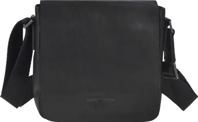 Zdjęcie produktu dla Skórzana torba na ramię Greenburry Pure Black czarna 1108-20