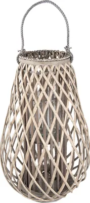 Produktbild von Clayre & Eef Windlicht Ø 38x60 cm Grau Holz