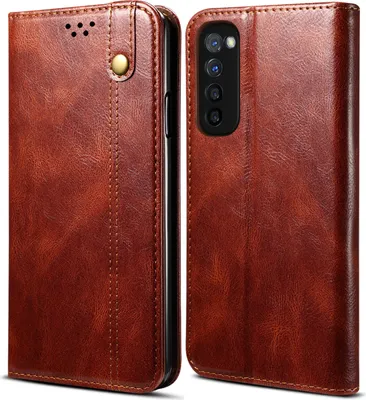 Image de Etui pour Xiaomi Mi 11 Lite, étui en cuir avec fonction stand rouge