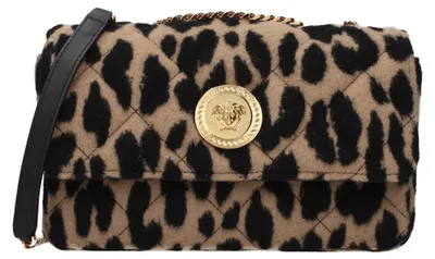Image de Versace sac bandoulière laine léopard, Méduse, chaîne