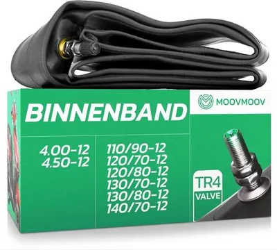 Productafbeelding van MoovMoov binnenband 12 inch - scooter en minimoto - voor banden 110/90-12, 120/70-12, 120/80-12, 130/70-12, 130/80-12