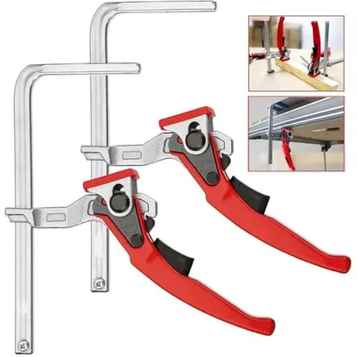 Produktbild von 2 Stück Stahlklemmen mit großem Rückschlagmechanismus