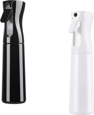 Produktbild von Famanu Sprayflasche Doppel-Sprühfunktion - Schwarz-Weiß 300 ml
