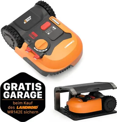 Obrázek produktu pro WORX WR142E, Robotická sekačka na trávu, 700 m², 18 cm, 3 cm, 6 cm, Rotační čepele