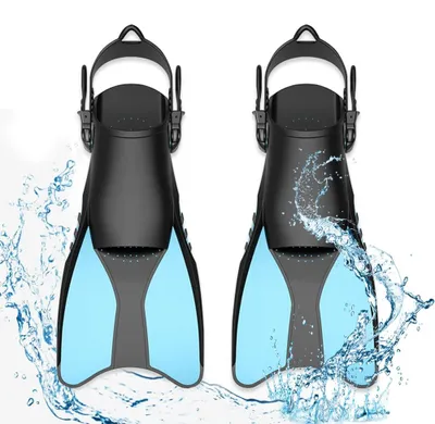 Image de Palmes de snorkeling réglables - Palmes de plongée pour adultes taille 38-42