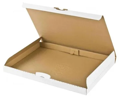 An open, empty cardboard shipping box.