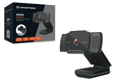 Obrázok produktu pre Webová kamera Conceptronic AMDIS06B 1920 x 1080 pixelov USB 2.0 čierna