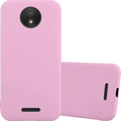 Immagine prodotto di Cadorabo custodia per Motorola MOTO C PLUS custodia protettiva in rosa custodia per cellulare TPU custodia in silicone cover