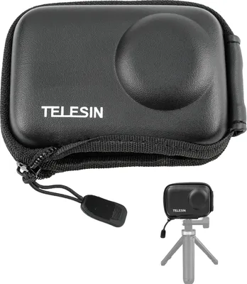 Produktbild von TELESIN Sportkameratasche Digitalkameratasche Tragbare Aufbewahrungstasche fuer Kamera Schutztasche fuer Digitalkamera mit halboffenem Design Kompatibel mit DJI Osmo Action3