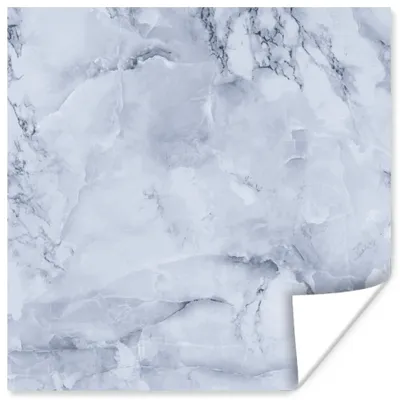 Produktbild von MuchoWow® Poster Marmor - Füllstoff - Blau 50x50 cm - Wohnzimmerdekoration