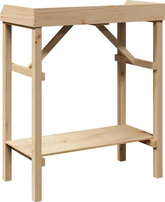 Immagine prodotto di vidaXL Tavolo per piante naturale 75 x 40 x 90 cm in legno di pino massiccio
