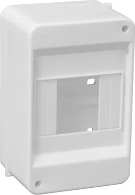 Immagine prodotto di Quadro di distribuzione piccolo Montaggio in superficie di 4 moduli con terminale N+PE Scatola portafusibili Scatola di distribuzione