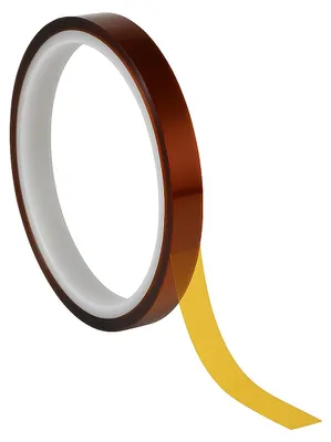 Produktbild von Hitzebeständiges Isolierband - 5 mm - 260 °C - 0,05 mm - 33 m - Braun