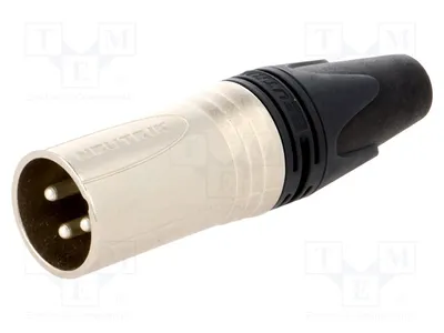 Immagine prodotto di 1 connettore a crimpare per cavi, connettore maschio dritto, 16A, modello NC3MXX-D, con 3 pin