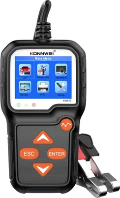 Zdjęcie produktu dla Tester akumulatorów samochodowych Konnwei KW650