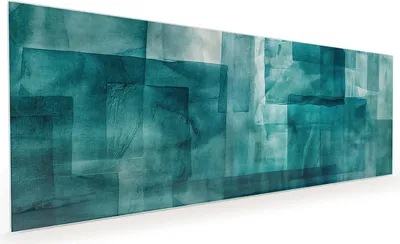 Produktbild von Küchenrückwand Spritzschutz Glas mit Motiv Abstrakte Formen 40 x 40 cm