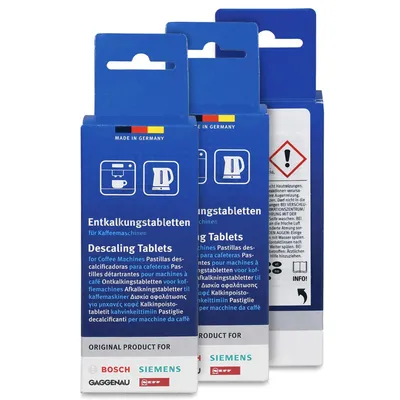 Produktbild von Entkalkertabletten Bosch 00311556 Packungen 3x6 Entkalker für Kaffeemaschine