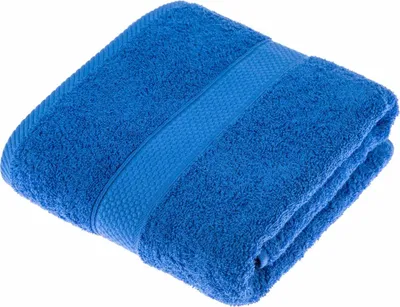 Produktbild von HOMESCAPES Frottee Duschtuch 100% Baumwolle Handtuch 70x130cm – leuchtend blau