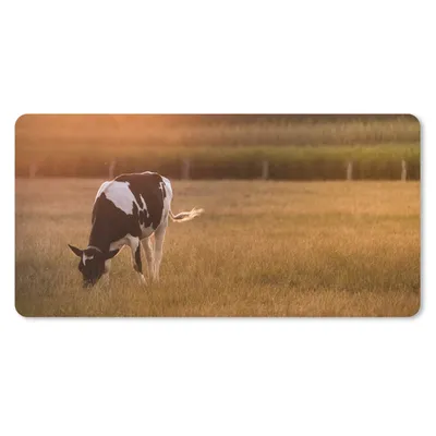 Produktbild von MuchoWow® Mauspad Mousepad Kuh - Sonne - Tiere 60x30 cm - Mousepads - Maus Mat - Pad - Mausunterlage - Nachhaltig