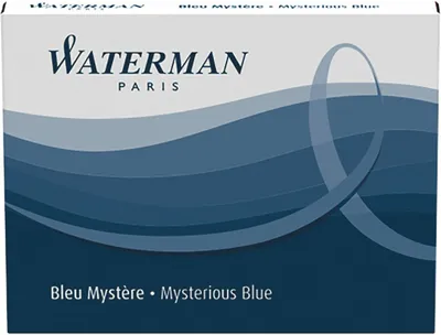 Produktbild von WATERMAN Tintenpatrone Stand. Myster Blue 8 Stück