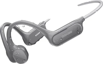 Immagine prodotto di Cuffie a conduzione ossea, design impermeabile, connettività Bluetooth, grigio