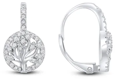 Immagine prodotto di Eleganti orecchini in argento a forma di albero della vita EA47