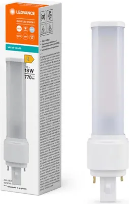 Produktbild von LEDVANCE DULUX LED D, EM & AC MAINS VALUE, 7W, 840, G24d-2, 1 Stk.