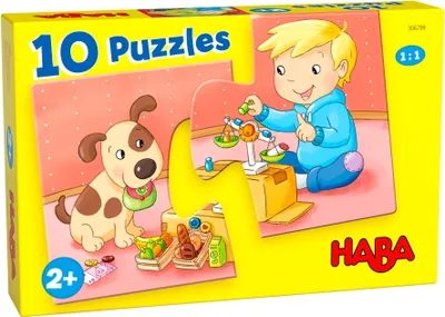 Image de HABA - 10 puzzles - Mes jouets
