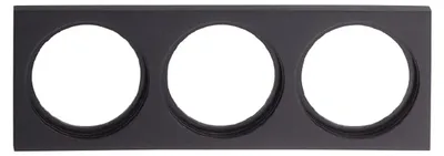 Obrázek produktu pro Rám XCLUB pro 3 LED modulů, určený pro model CU02, barva: černá