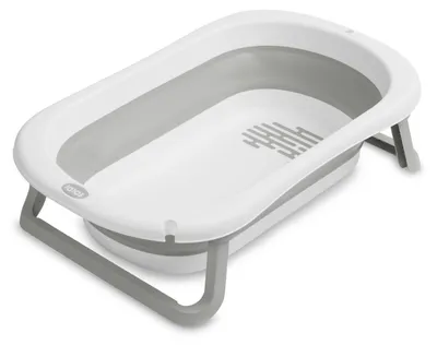 Faltbare Babybadewanne Sensillo, Grau, für Babys ab der Geburt