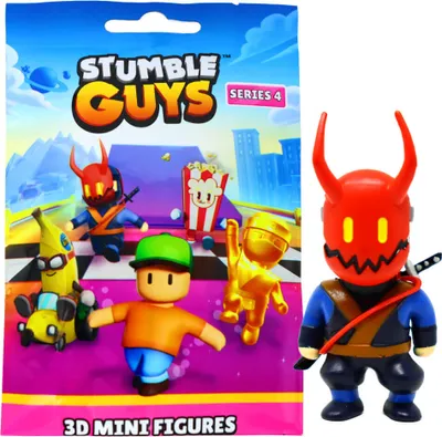 Produktbild von Stumble Guys 3D Sammelfiguren Serie 4 - Chrome - Figur 8. Onijutsu