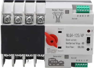 Produktbild von 4P Dual Power Automatischer Umschalter, hochtemperaturbeständiger Doppel-Leistungsumschalter, AC400V