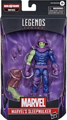 Product packaging for a Marvel Legends action figure.