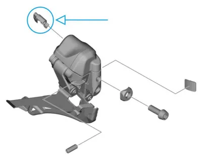 Produktbild von SHIMANO Abdeckung FD-R9250 Stecker Abdeckung - Schutzkappe für Di2-Frontumwer....