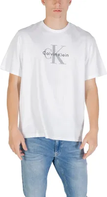 Produktbild von Calvin Klein Jeans Herren T-Shirt Weiß 487035 : Größe - XXL Größe: XXL