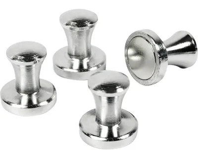 Produktbild von MINI MAX Pin Magnete im 4er Set für Magnettafel Kühlschrank Pinnwand Whiteboard Memoboard [MM2021]