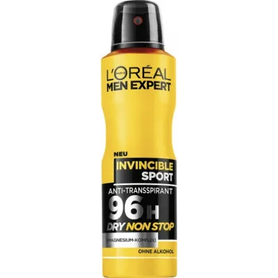 Produktbild von L'Oréal Men Anti-Transpirant Deo-Spray Invincible Sport 150 ml