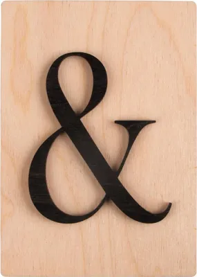Produktbild von Rayher Hobby Zeichen & schwarz 10,5x14,8cm Holz
